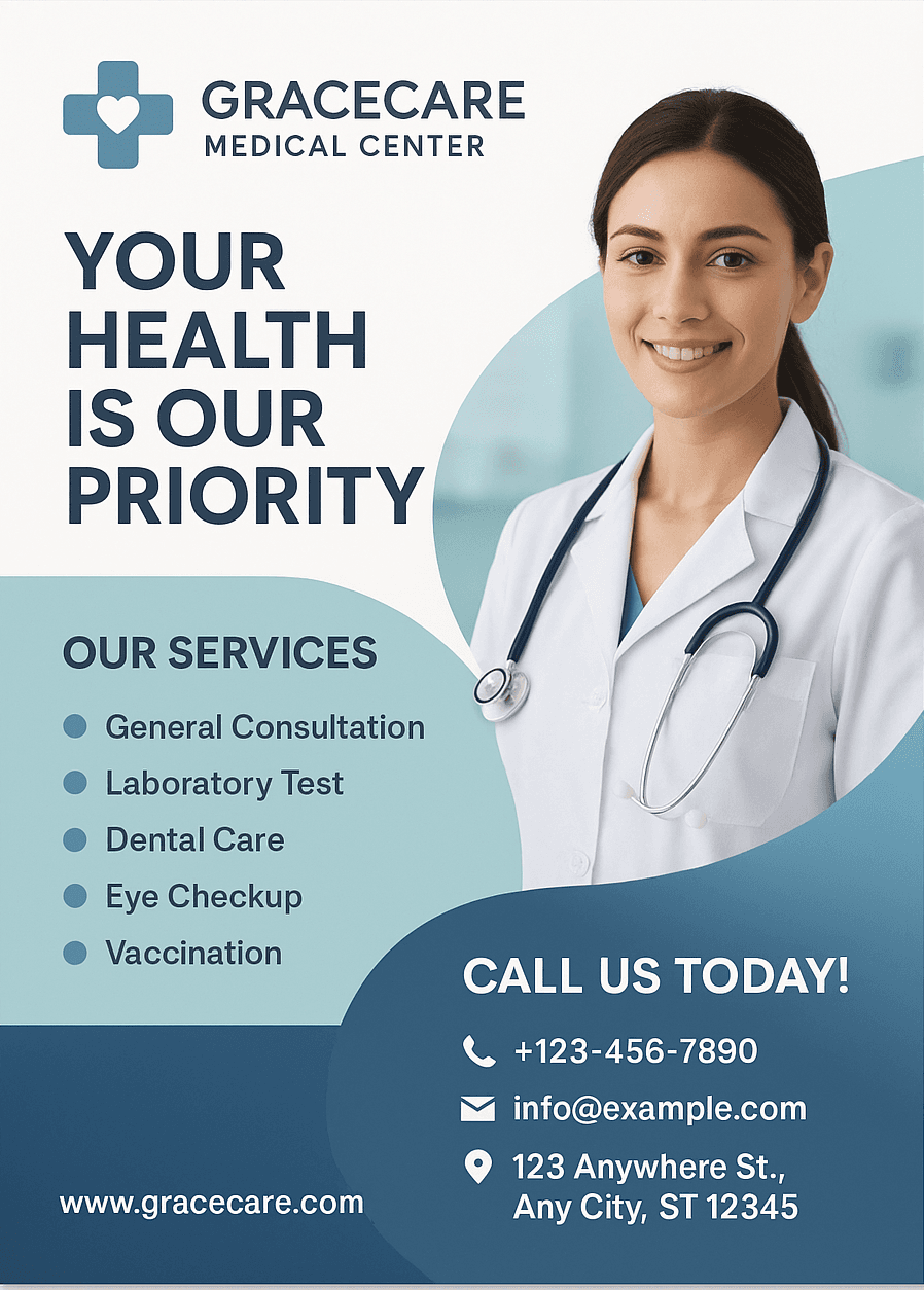 GraceCare Medical Center - Healthcare Flyer